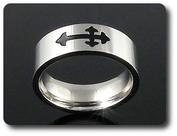 BAGUE HOMME MOTIF CROIX