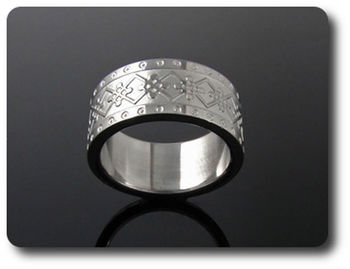 BAGUE HOMME MOTIF VINTAGE