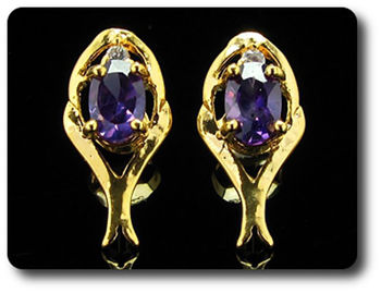 BOUCLES D'OREILLE AMETHYSTE