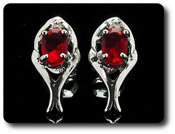 BOUCLES D'OREILLE RUBIS