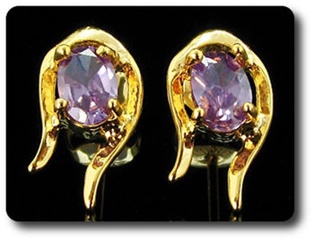 BOUCLES D'OREILLE AMETHYSTE