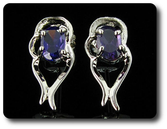 BOUCLES D'OREILLE AMETHYSTE