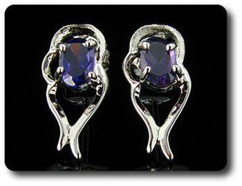BOUCLES D'OREILLE AMETHYSTE