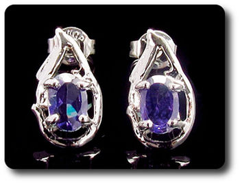BOUCLES D'OREILLE AMETHYSTE