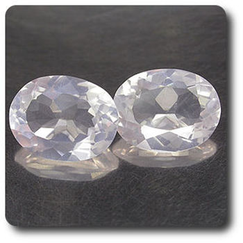 3.14CT. 2 PCS. NATURAL PINK QUARTZ. VS