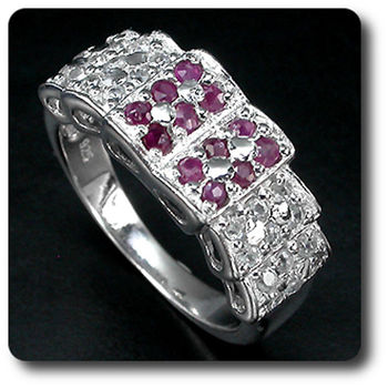 RUBY & ZIRCON RING