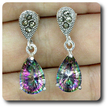 BOUCLES D'OREILLE QUARTZ MYSTIC