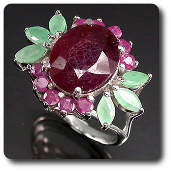 RUBY & EMERALD RING