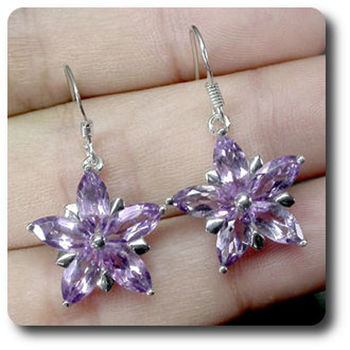 BOUCLES D'OREILLE AMETHYSTE