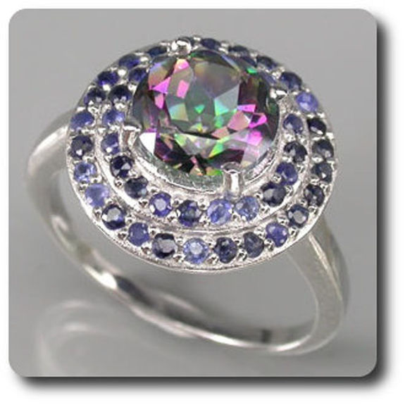 BAGUE QUARTZ MYSTIC & SAPHIR