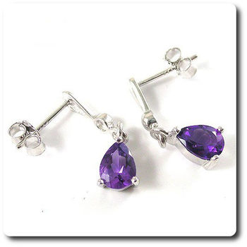 BOUCLES D'OREILLE AMETHYSTE