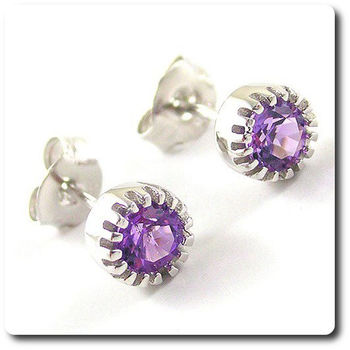 BOUCLES D'OREILLE AMETHYSTE