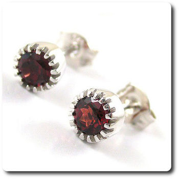 BOUCLES D'OREILLE GRENAT