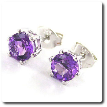 BOUCLES D'OREILLE AMETHYSTE