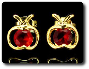BOUCLES D'OREILLE RUBIS