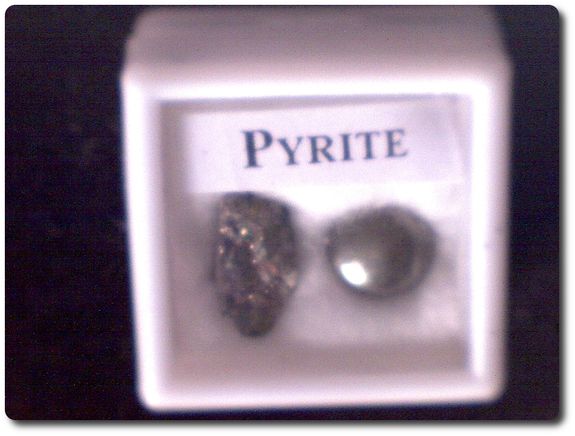 PYRITE + PYRITE CRYSTAL