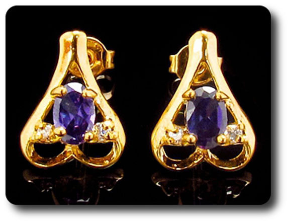 BOUCLES D'OREILLE AMETHYSTE