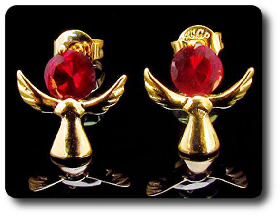 BOUCLES D'OREILLE RUBIS