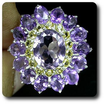 AMETHYST & CITRINE RING