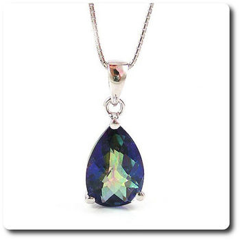 PENDENTIF TOPAZE ARC EN CIEL