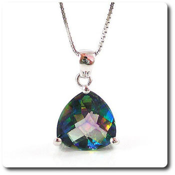 PENDENTIF TOPAZE ARC EN CIEL