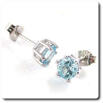 BLUE TOPAZ EARRINGS
