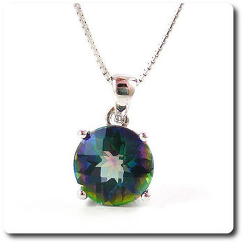 PENDENTIF TOPAZE ARC EN CIEL