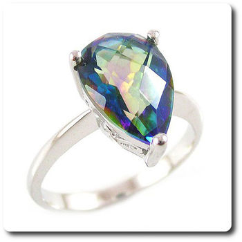 BAGUE TOPAZE ARC EN CIEL