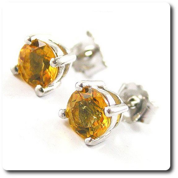 BOUCLES D'OREILLE CITRINE