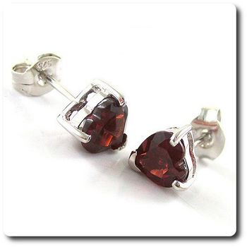 BOUCLES D'OREILLE GRENAT