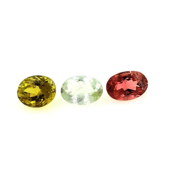 2.46 CT. 3 pcs. MULTICOLOR TOURMALINE