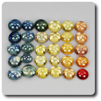 5.05 CT. 30 pcs. MULTICOLOR SAPPHIRE