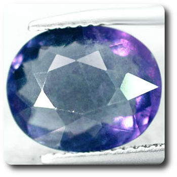 5.15 cts FLUORINE BLEU VIOLET. VS2