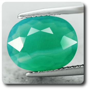 3.20 CT. GREEN AGATE . VVS1