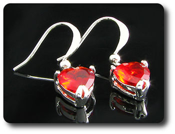 BOUCLES D'OREILLE RUBIS