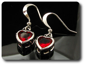 BOUCLES D'OREILLE RUBIS