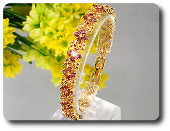 60x3mm Purple Amethyst Bracelet