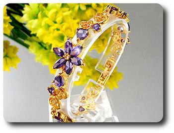 18x4-8mm Purple Amethyst Bracelet