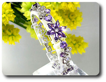 18x4-8mm Purple Amethyst Bracelet