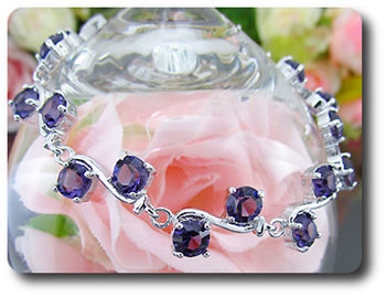 18x6 mm Purple Amethyst Bracelet