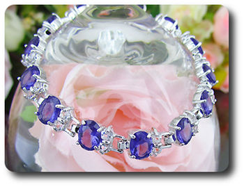 14x8 mm Purple Amethyst Bracelet