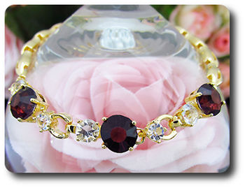 3x8 mm Purple Amethyst Bracelet