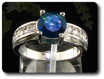 1x8mm Blue Sapphire Ring