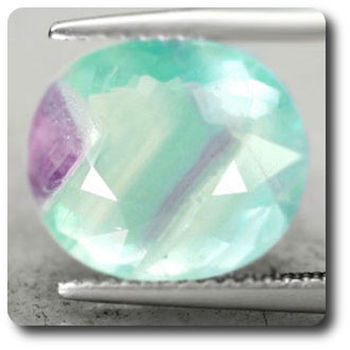 7.99 cts  FLUORINE ARC EN CIEL. SI1
