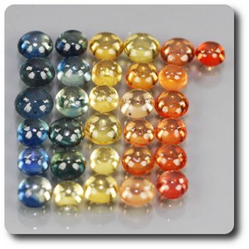 5.04 cts 31 pcs. SAPHIR MULTICOLORE