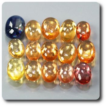 4.20 cts 15 pcs. SAPHIR MULTICOLORE