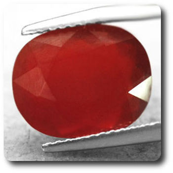 4.21 cts CORNALINE ORANGE. VVS1