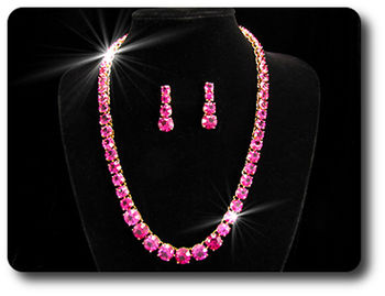 PARURE SAPHIR ROSE
