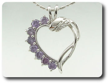 10x4-2 mm Purple Amethyst Pendant