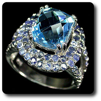 TOPAZ & SAPPHIRE RING